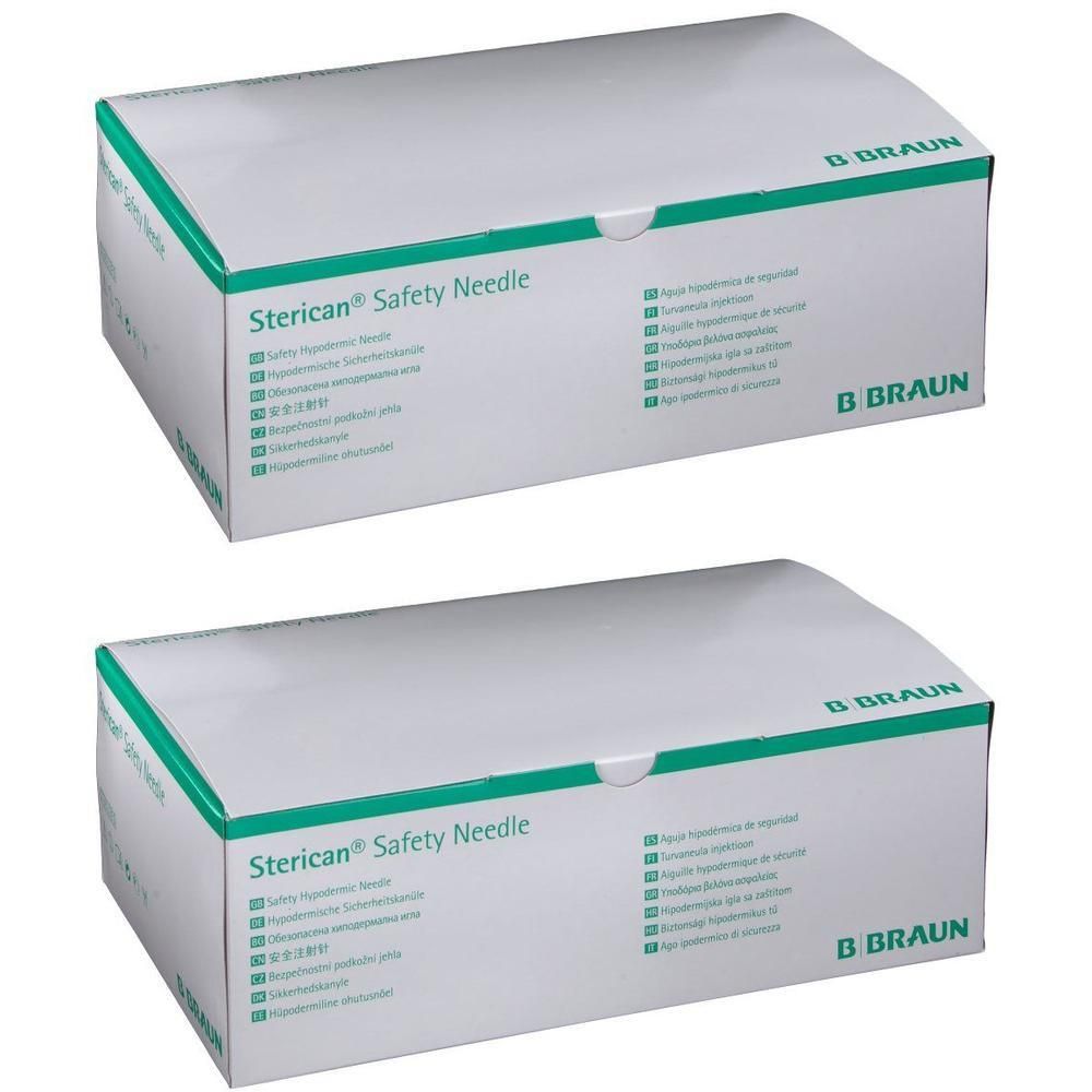 Sterican Safety Kanülen 22 Gx1 1/2 0,7x40 mm EU 2x 2x100 St Kanüle