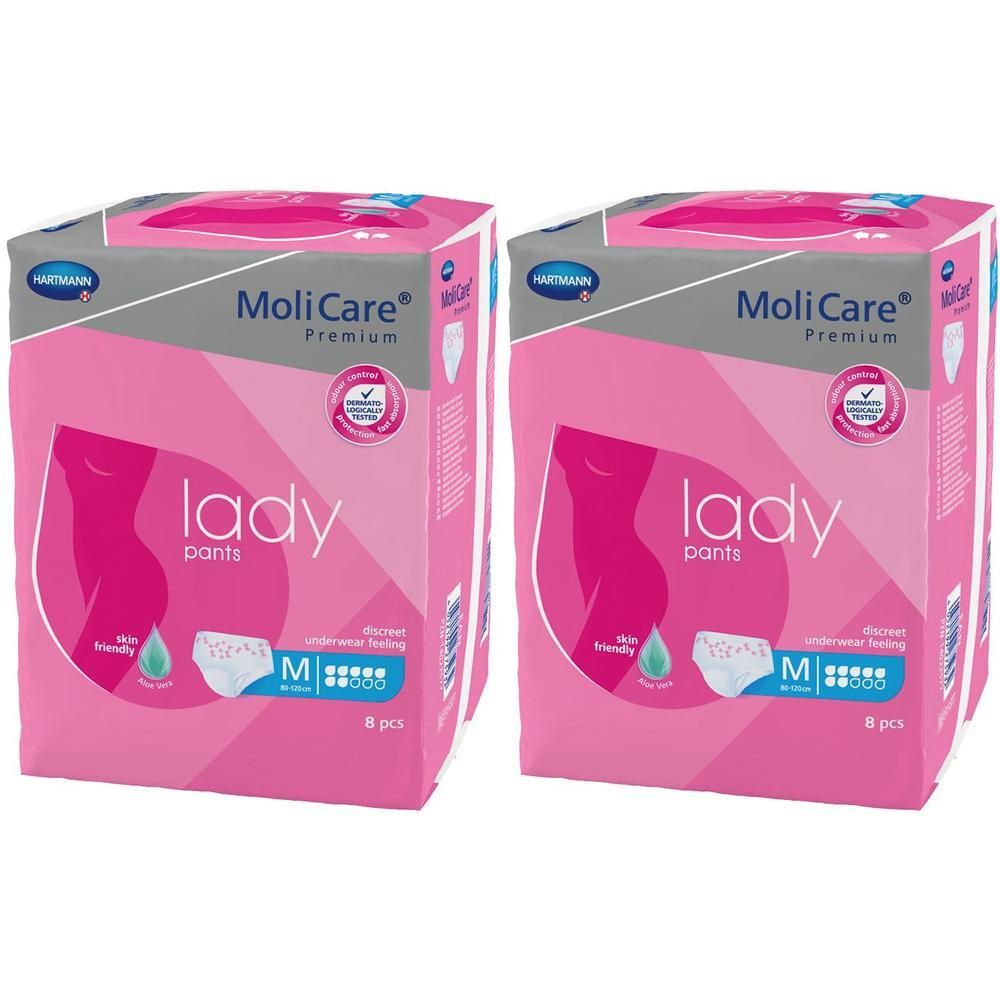 Molicare Premium lady Pants 7 Tropfen M 2x 2x8 St Inkontinenzslip