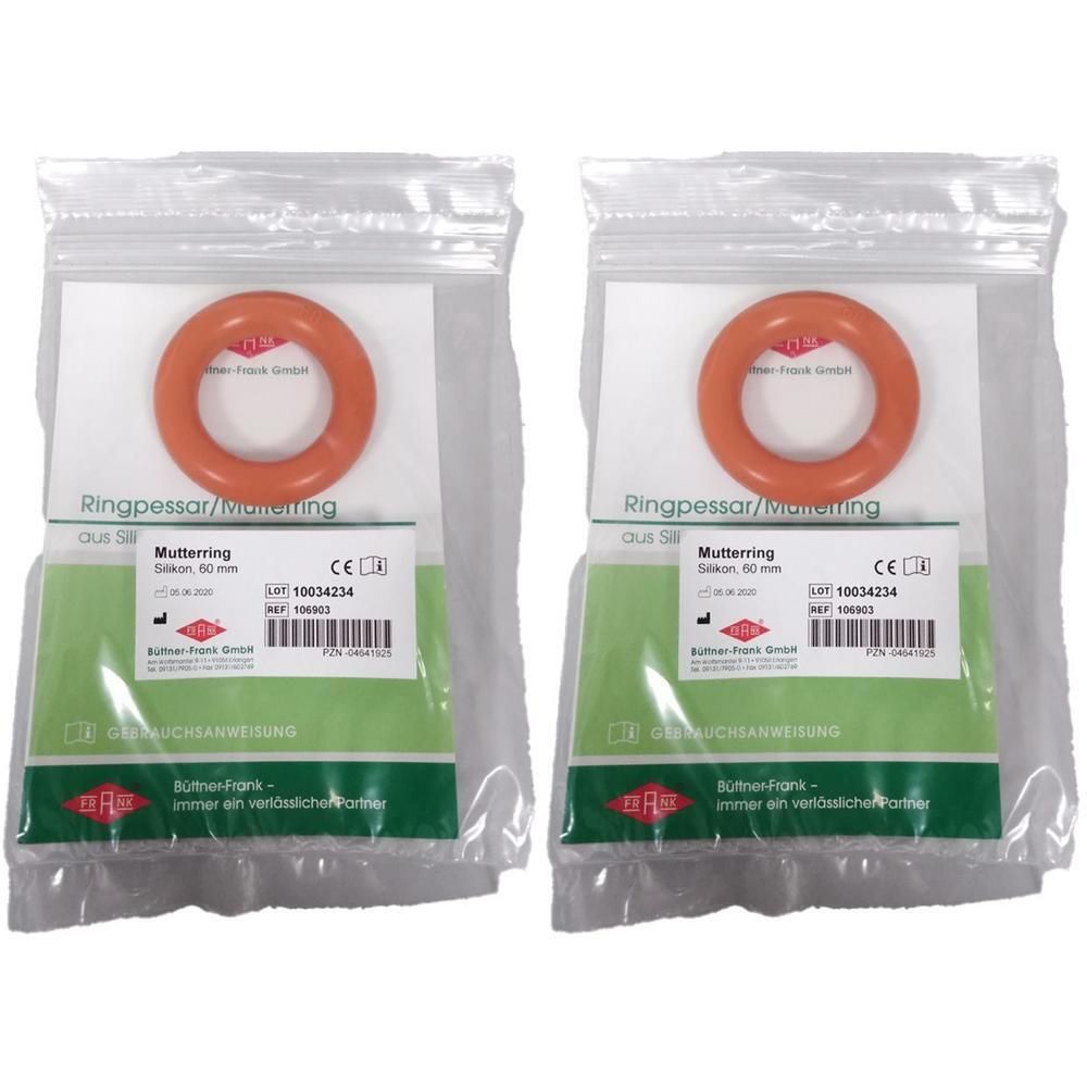 Mutterring Silikon 60 mm 106903 2x 2x1 St Vaginalring