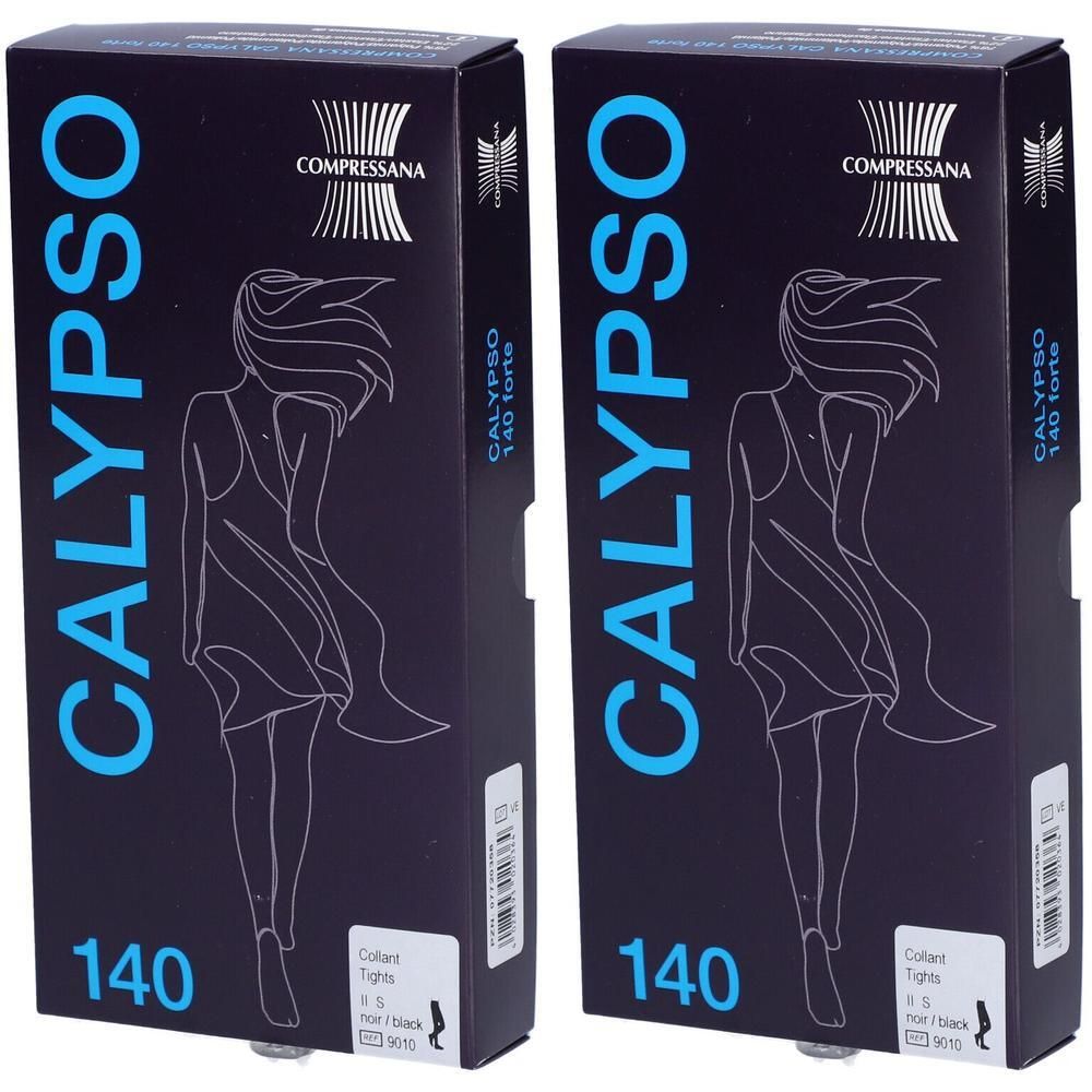 Compressana Calypso 140den St.Str.H.Gr.2 schwarz 2x 2x1 St