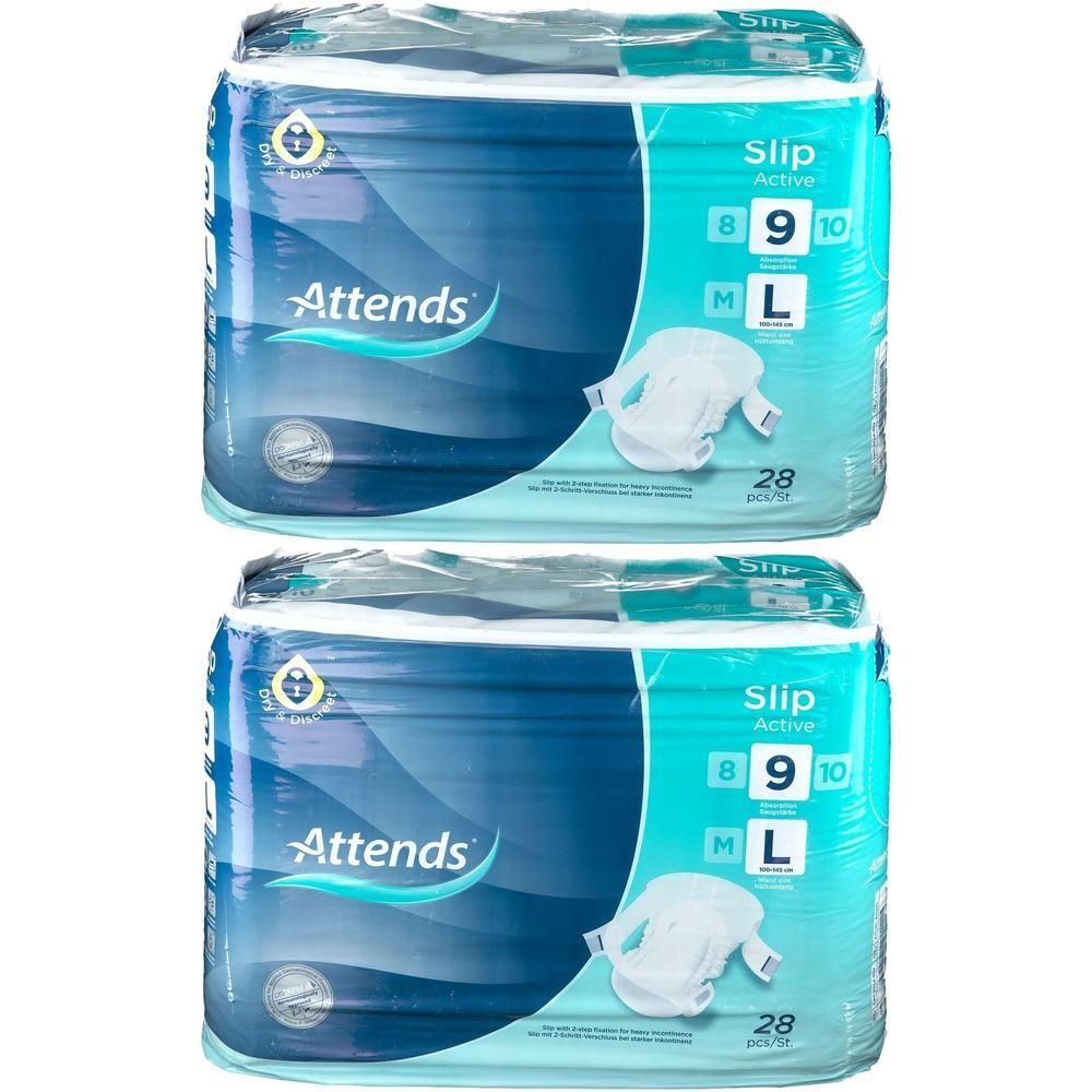 Attends Slip Active 9 L 2x 2x28 St
