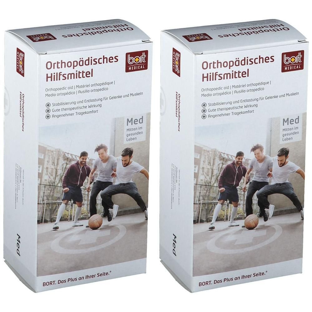Bort Soft Daumenschiene lang M schwarz 2x 2x1 St Bandage(s)