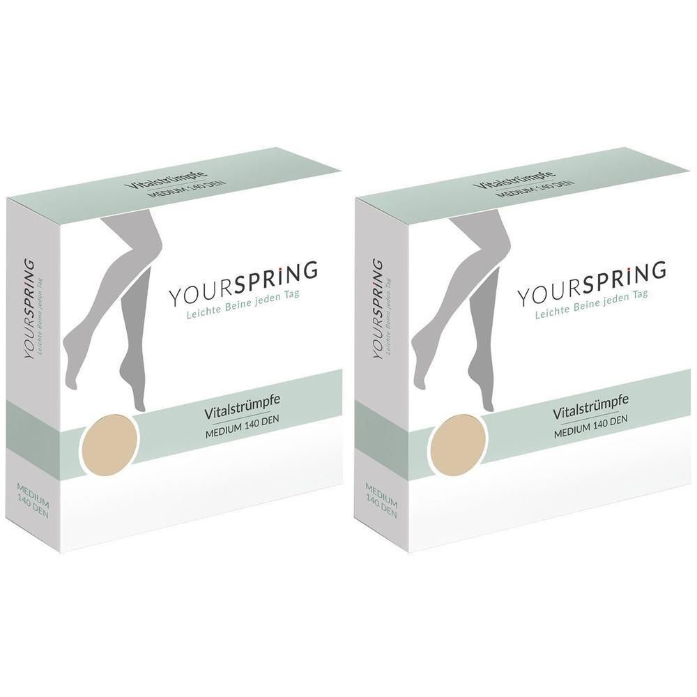 Yourspring medium transparent 140den AD 38/39 nuss 2x 2x2 St