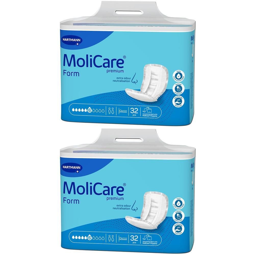 Molicare Premium Form 6 Tropfen 2x 2x32 St