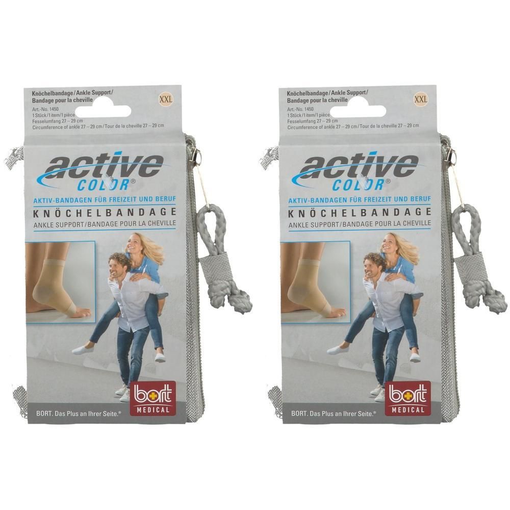 Bort ActiveColor Knöchelbandage XXL haut 2x 2x1 St Bandage(s)
