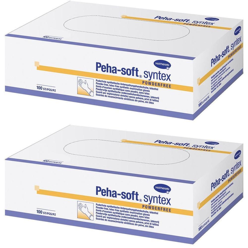 Peha-Soft Syntex Unters.Handsch.unste.pud.frei L 2x 2x100 St Handschuhe