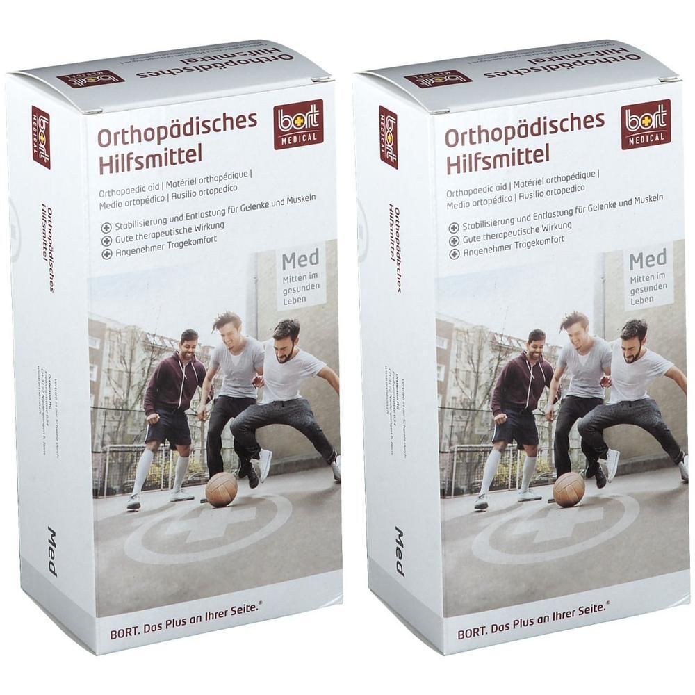 Bort Soft Daumenschiene kurz M schwarz 2x 2x1 St Bandage(s)