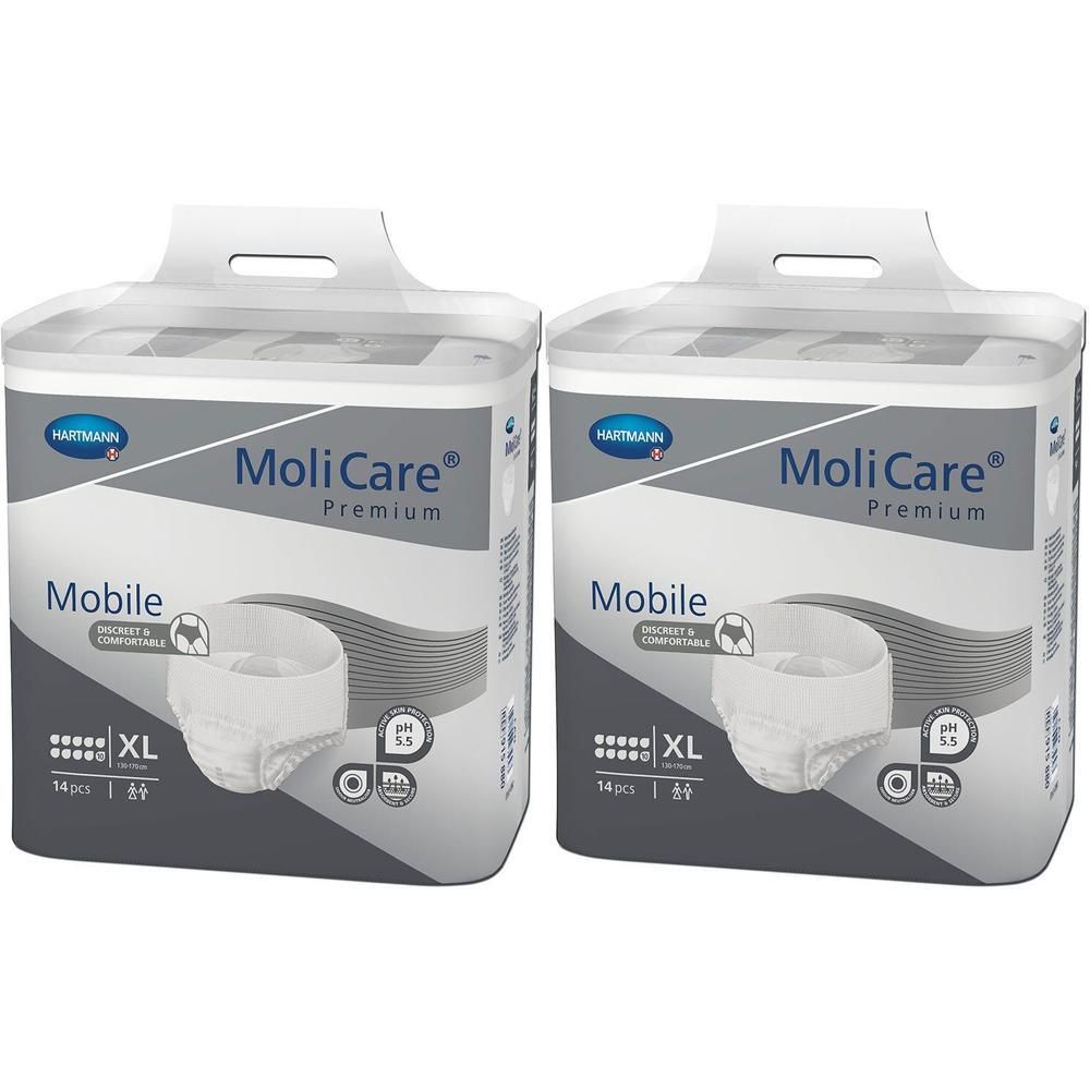 Molicare Premium Mobile 10 Tropfen Gr.XL 2x 2x14 St