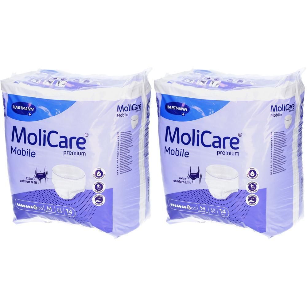 Molicare Premium Mobile 8 Tropfen Gr.M 2x 2x14 St Beutel
