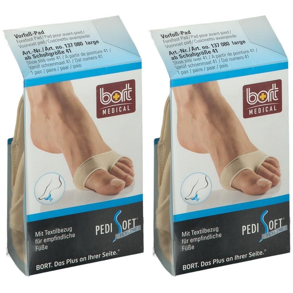 Bort PediSoft TexLine Vorfuß Pad large 2x 2x2 St Bandage(s)