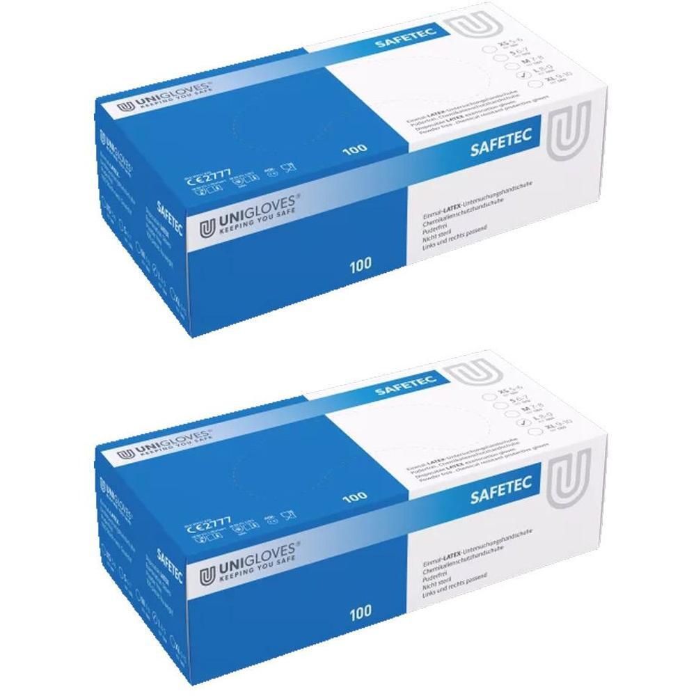 Handschuhe Einmal Latex puderfrei L 2x 2x100 St