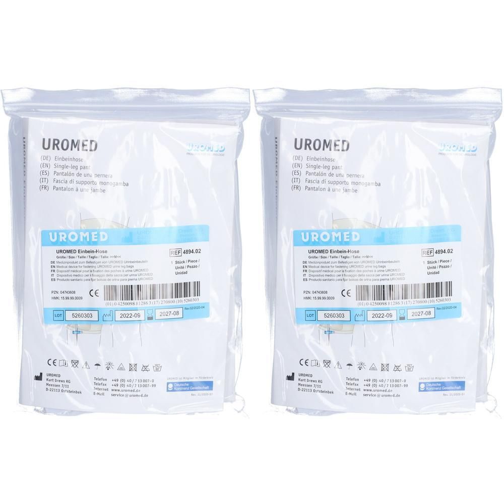 Uromed Einbeinhose Gr.2 f.Urinbeutel 4894 2x 2x1 St
