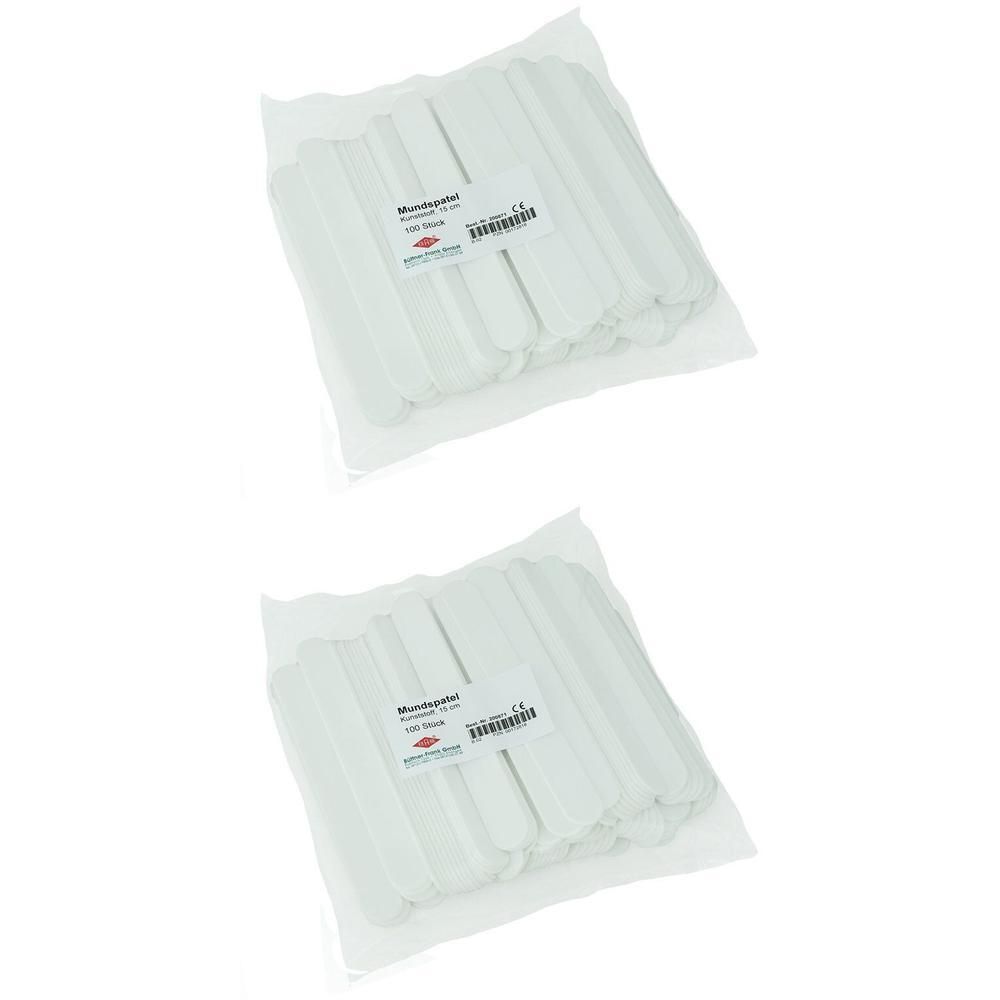 Mundspatel Kunststoff 2x 2x100 St Stäbchen