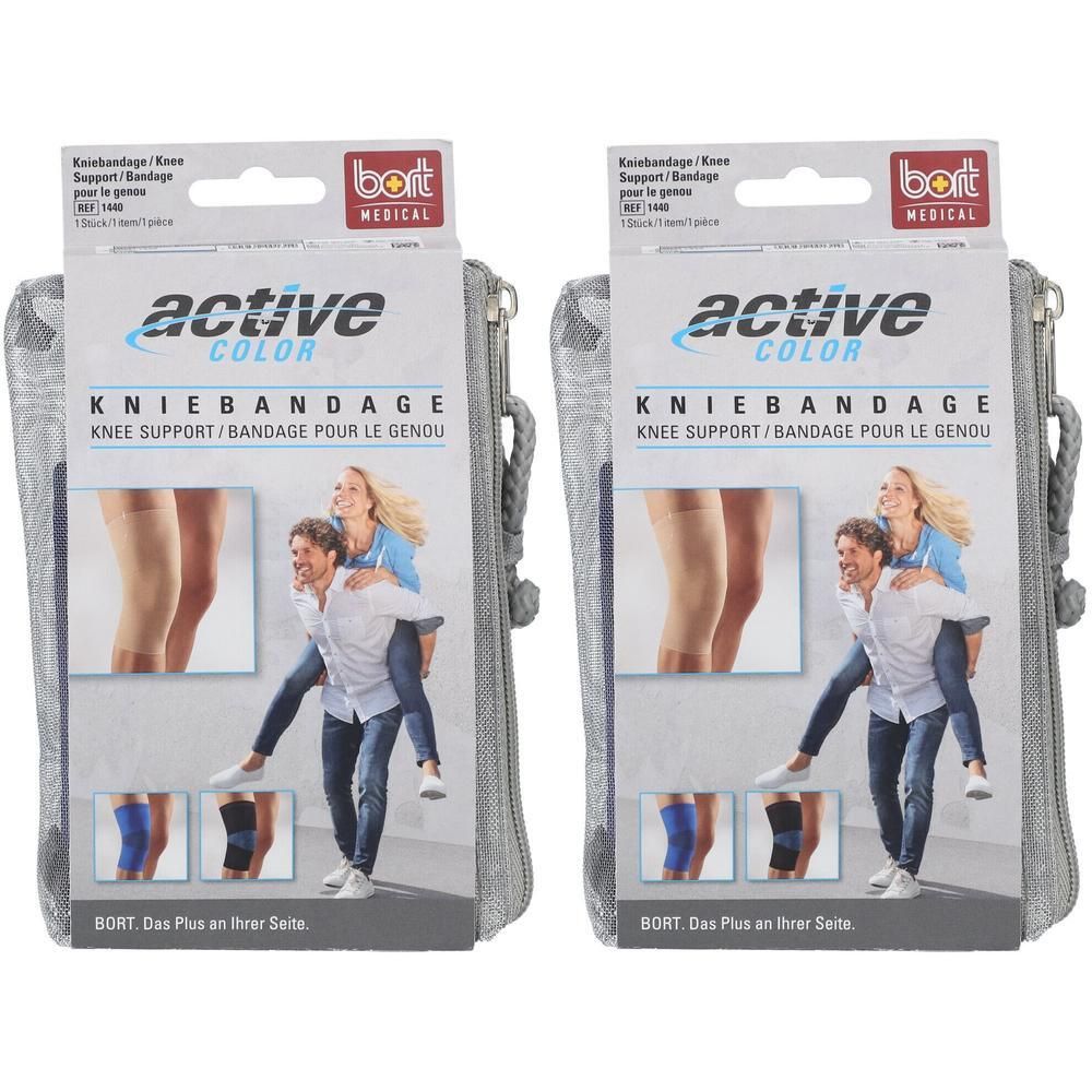 Bort ActiveColor Kniebandage L blau 2x 2x1 St Bandage(s)
