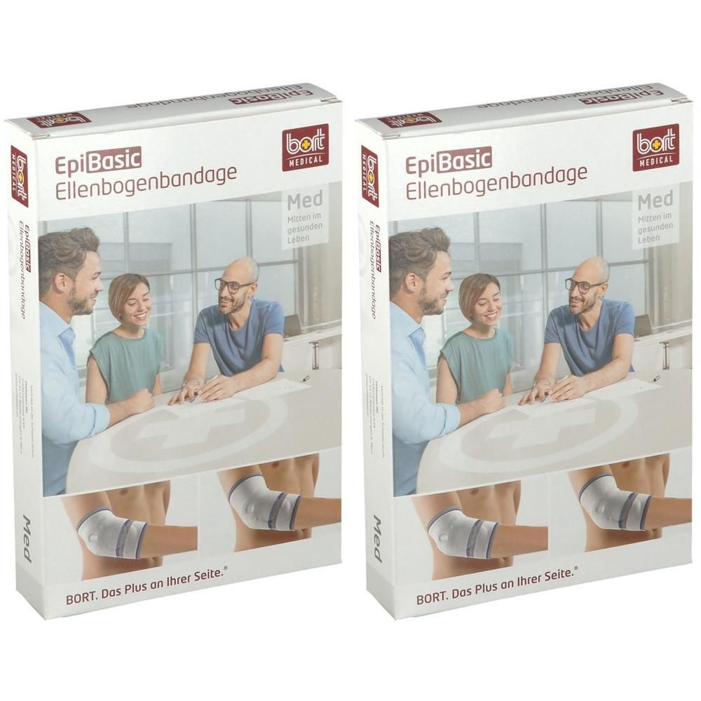 Bort EpiBasic Bandage XL schwarz 2x 2x1 St Bandage(s)