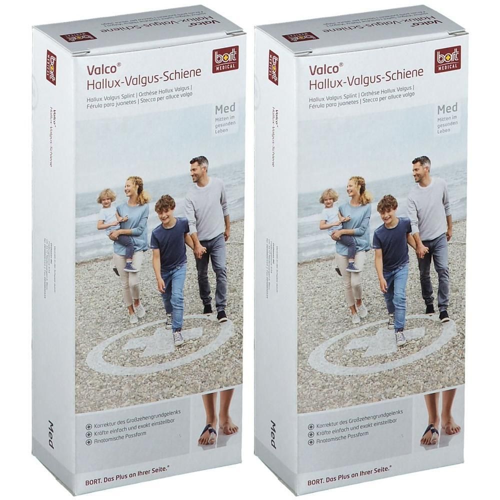 Bort Valco Hallux Valgus Bandage rechts S 2x 2x1 St Bandage(s)