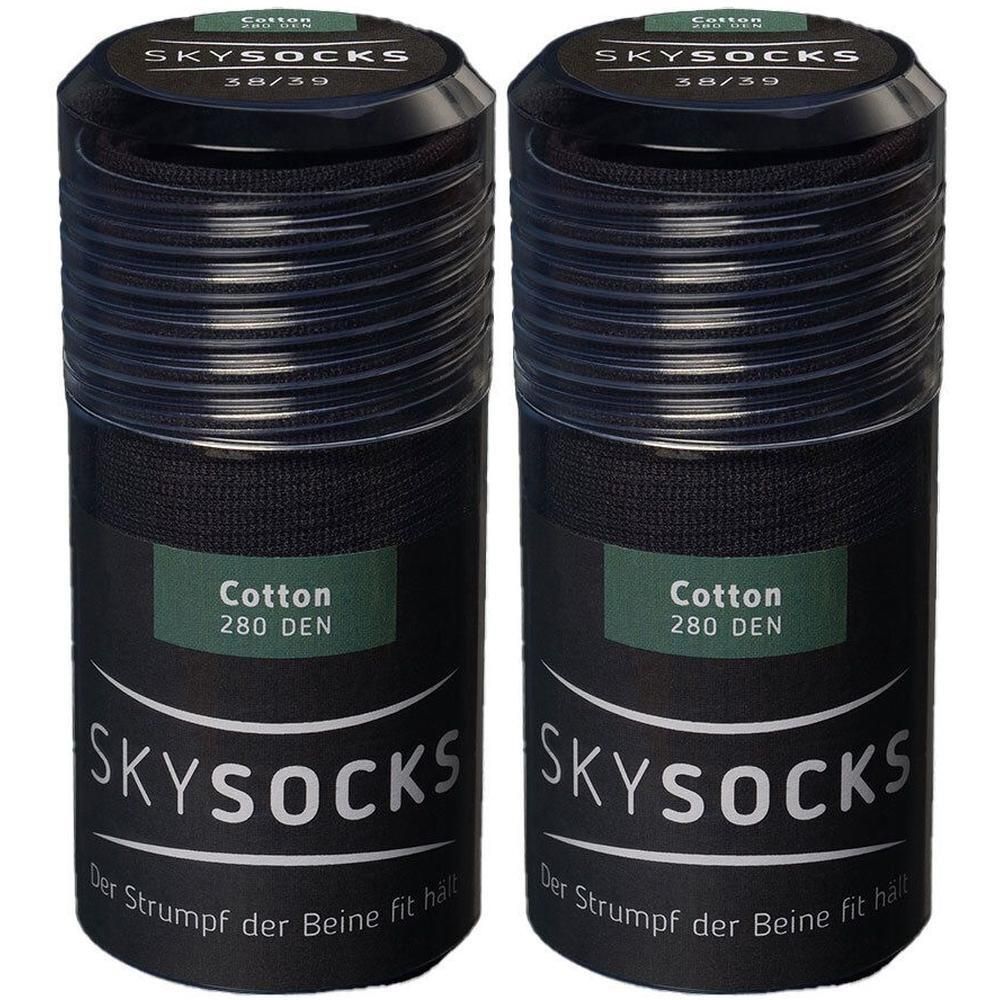 Skysocks Cotton 280den AD 38/39 graphit 2x 2x2 St