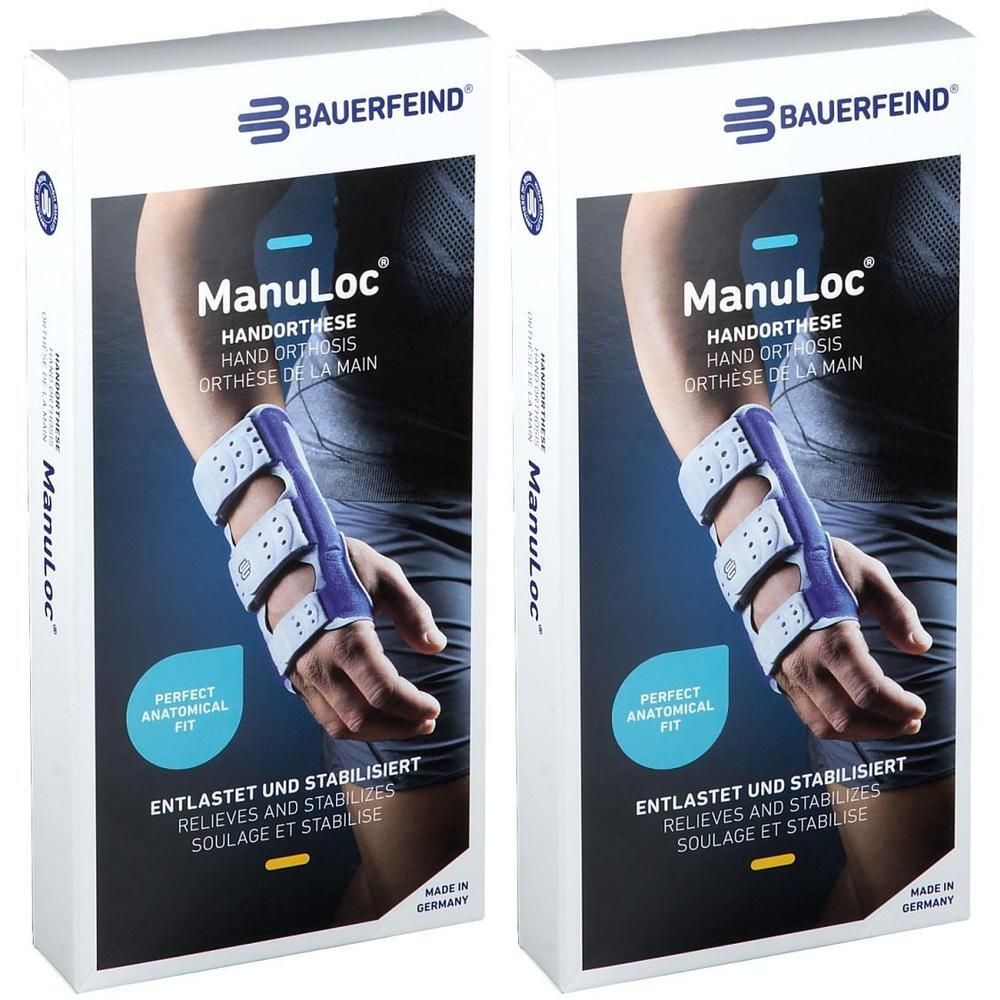 Manuloc Handgelenk Stabilorth.Gr.1 titan 2x 2x1 St Bandage(s)