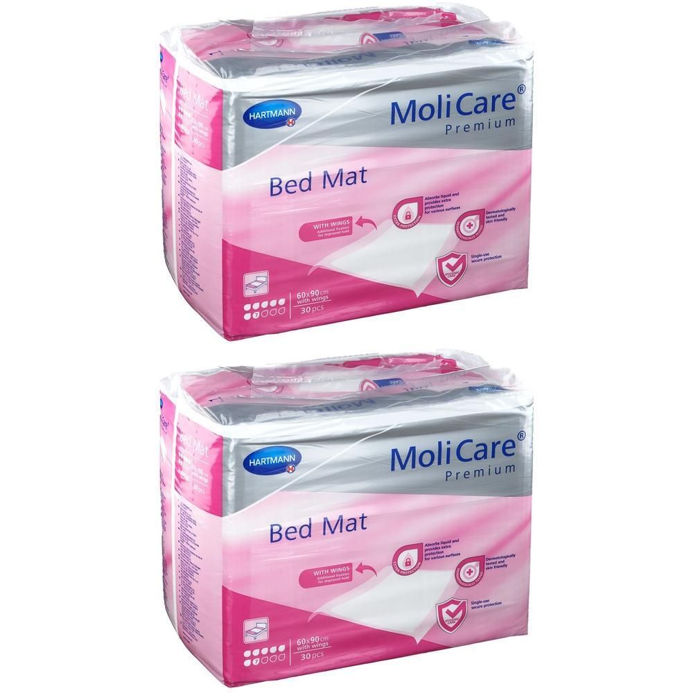 Molicare Premium Bed Mat 7 Tropfen m.Flü.60x90 cm 2x 2x30 St