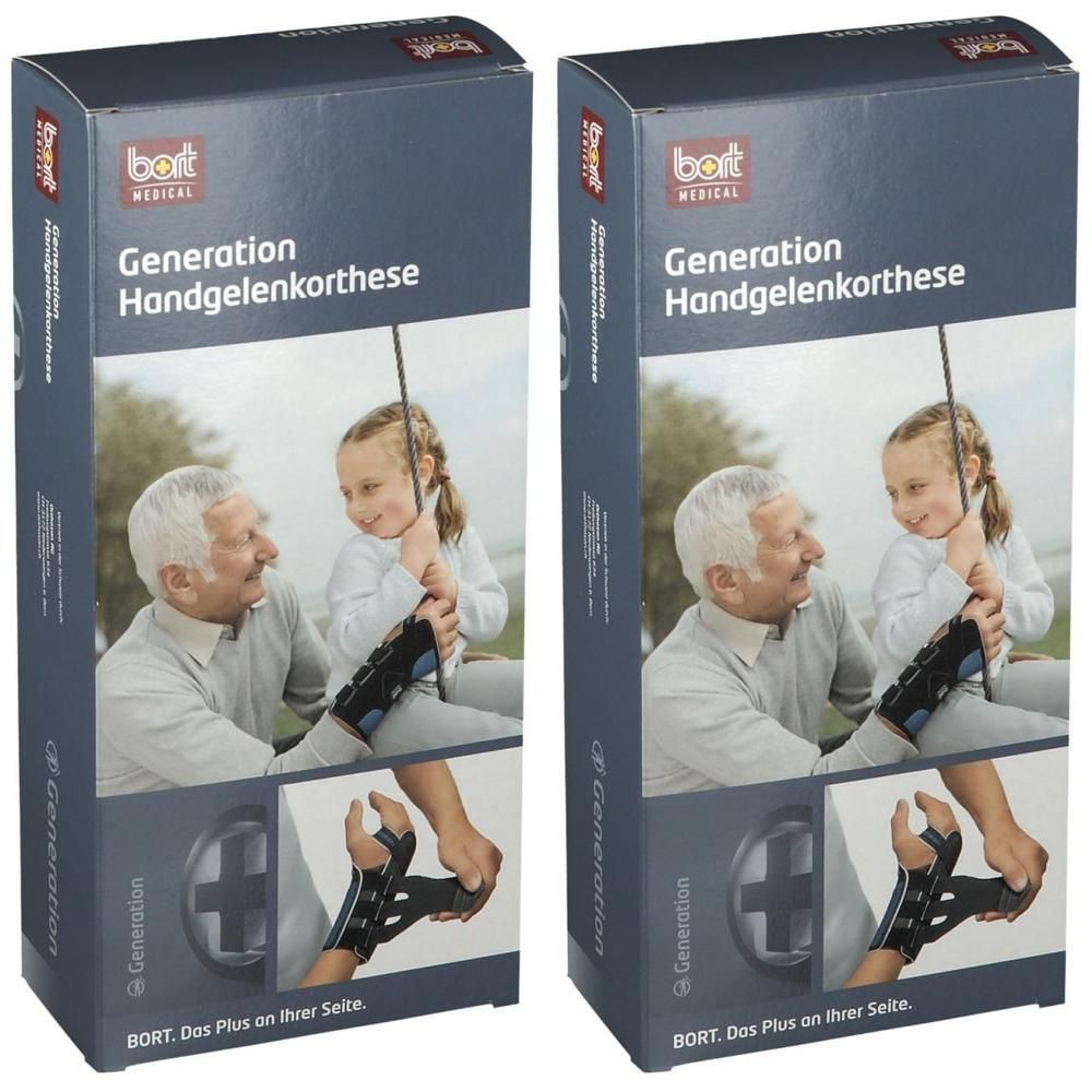 Bort Generation Handgelenkorth.links M blau 2x 2x1 St Bandage(s)