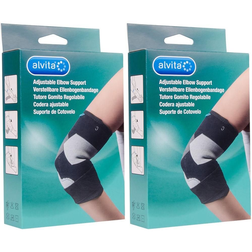Alvita Ellenbogenbandage Gr.2 2x 2x1 St Bandage(s)