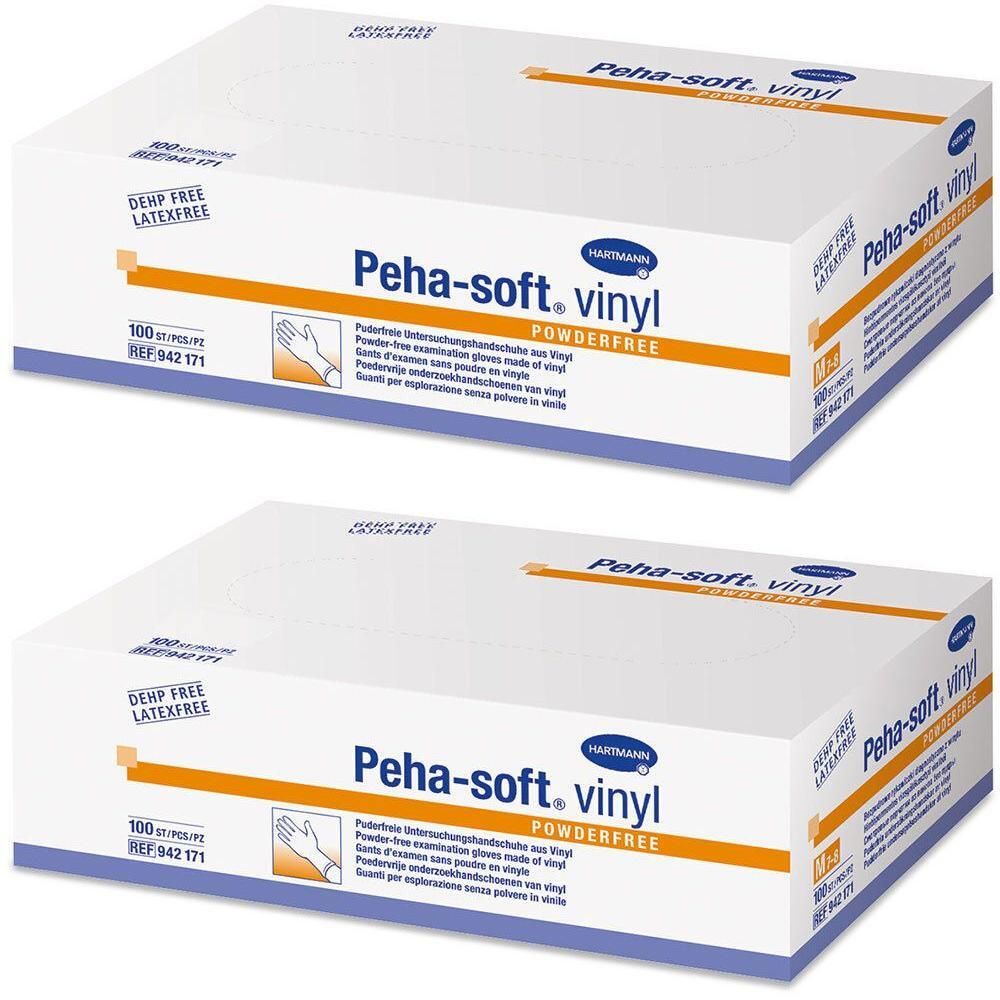 Peha-Soft Vinyl Unt.Handschuhe unste.puderfrei L 2x 2x100 St Handschuhe