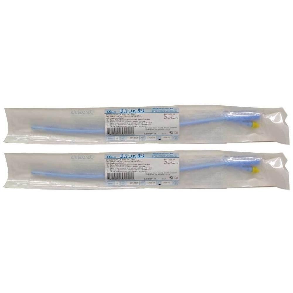 Uromed Supra Kath integral Silik.Ch 20 43cm 2955 2x 2x1 St Katheter