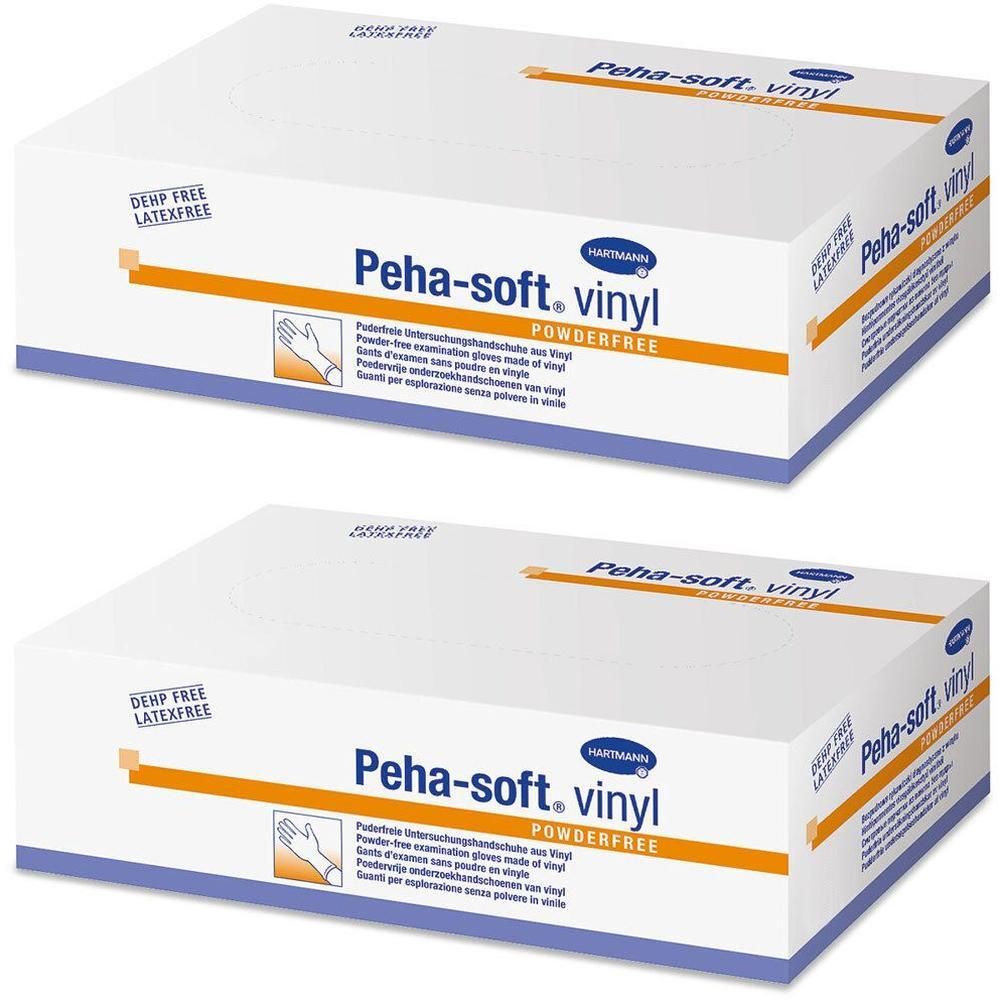 Peha-Soft Vinyl Unt.Handschuhe unste.puderfrei S 2x 2x100 St Handschuhe