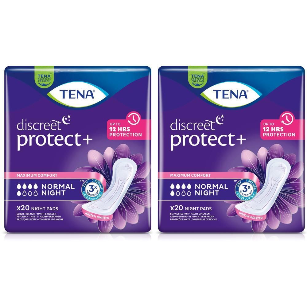 Tena Discreet Inkontinenz Einlagen normal night 2x 2x6x20 St