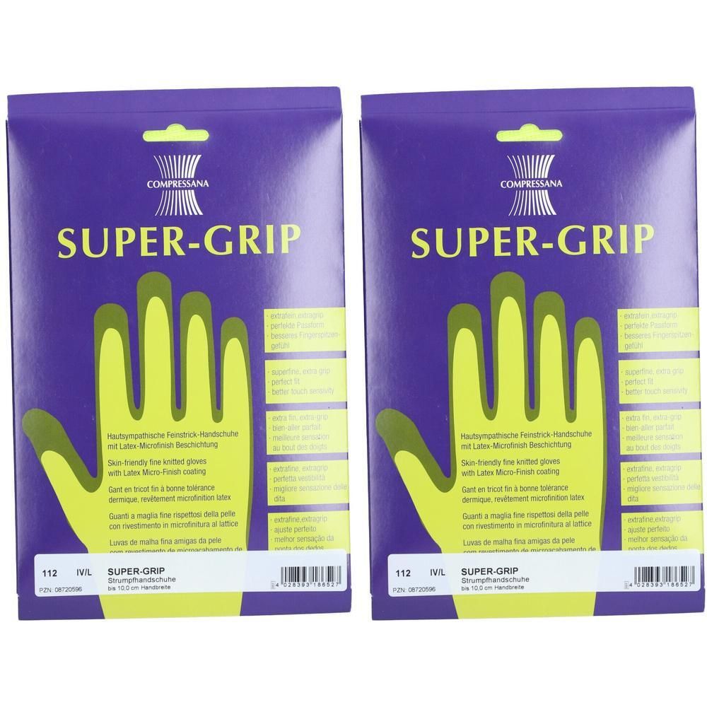 Compressana Supergrip Feinstrick-Handschuh Gr.4 2x 2x2 St Handschuhe