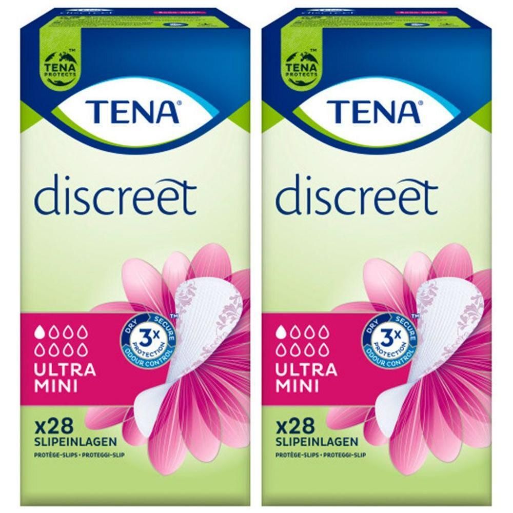 Tena Discreet Inkontinenz Slipeinl.ultra mini 2x 2x10x28 St