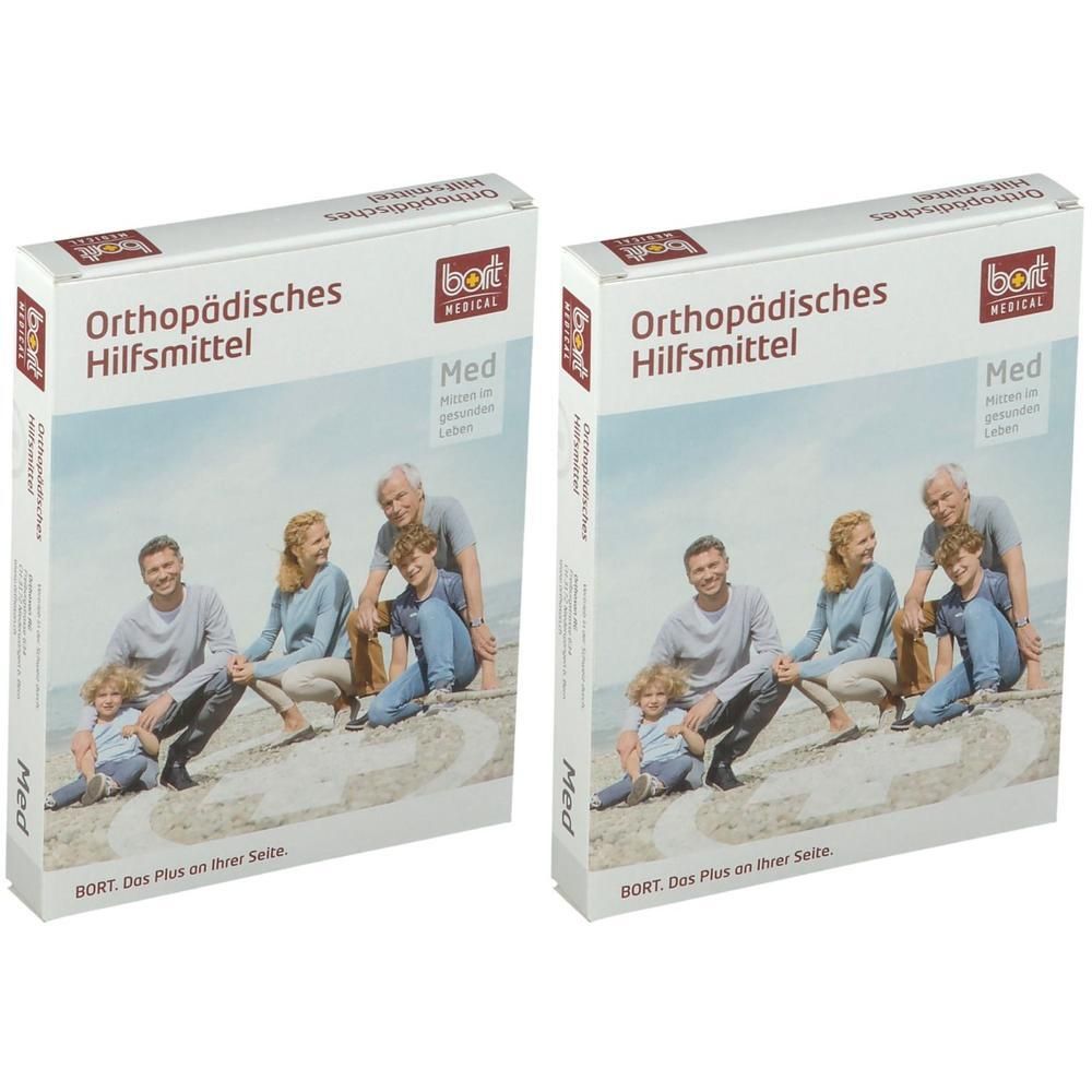 Bort Kniebandage M schwarz 2x 2x1 St Bandage(s)
