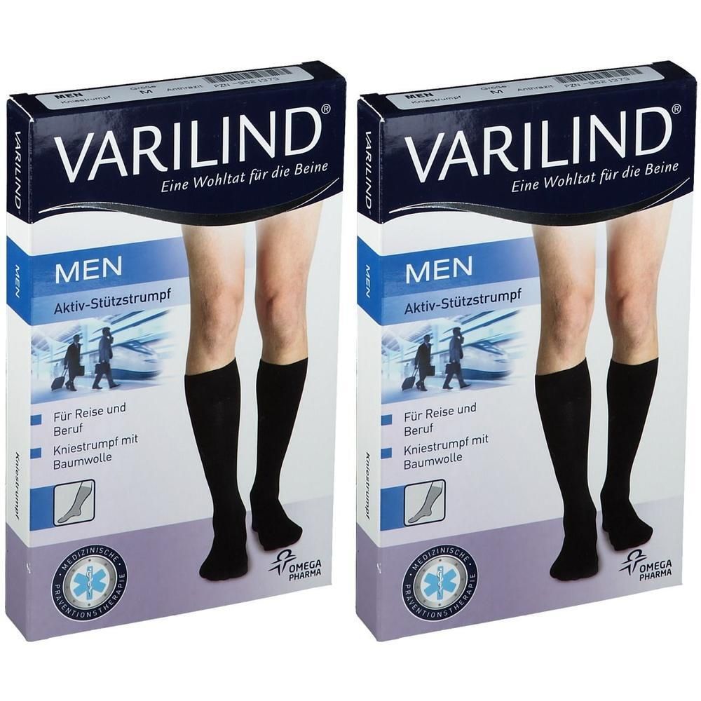 Varilind Men 180den AD M Baumwolle anthrazit 2x 2x2 St