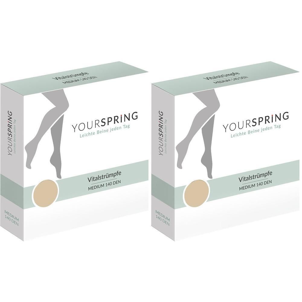 Yourspring medium transparent 140den AD 40/41 nuss 2x 2x2 St