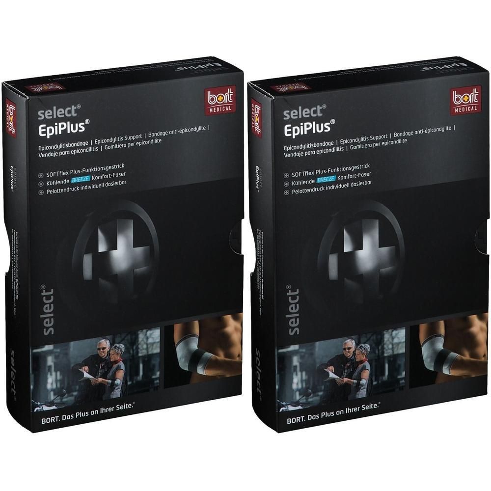 Bort Select EpiPlus Ellenbogenbandage M schwarz 2x 2x1 St Bandage(s)