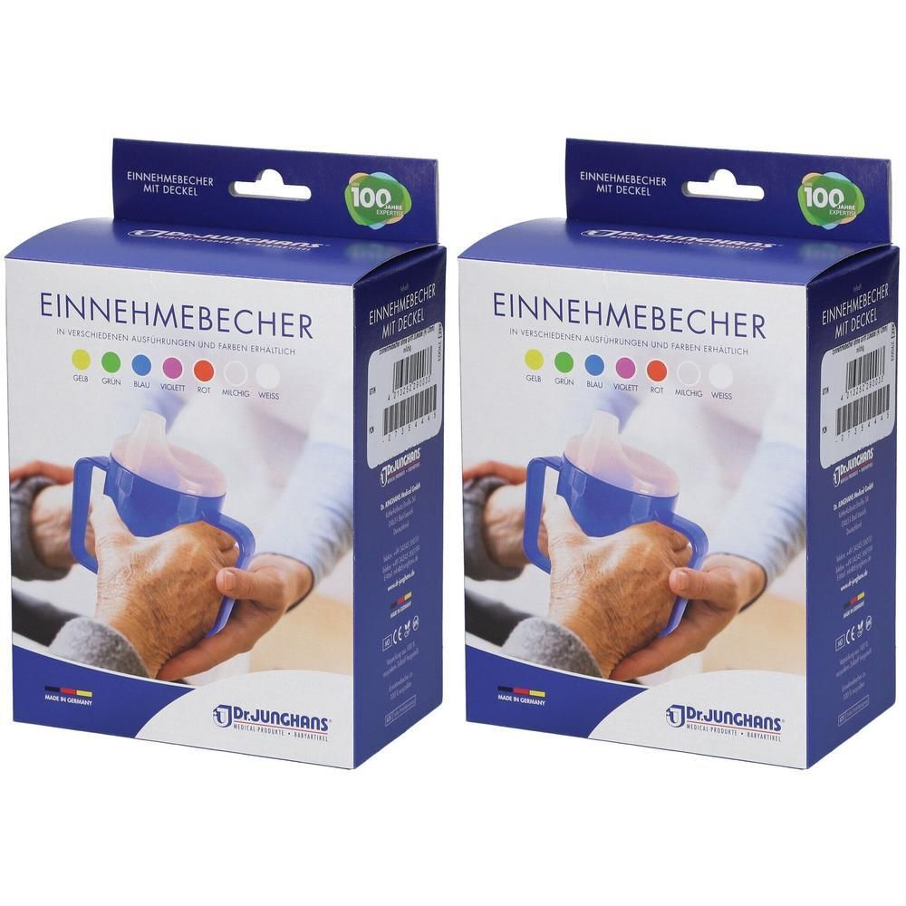 Einnehmebecher Kunststoff m.2 Trinkdeckel 2x 2x1 St
