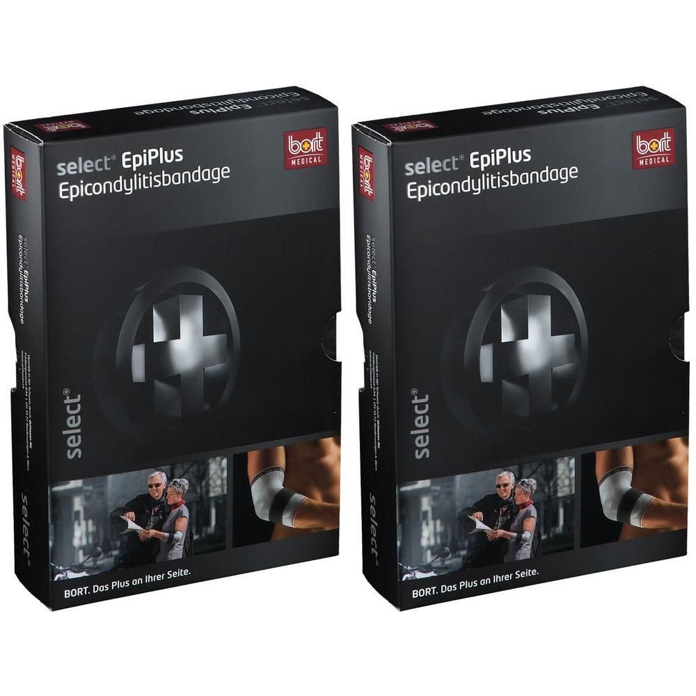 Bort Select EpiPlus Ellenbogenbandage M silber 2x 2x1 St Bandage(s)