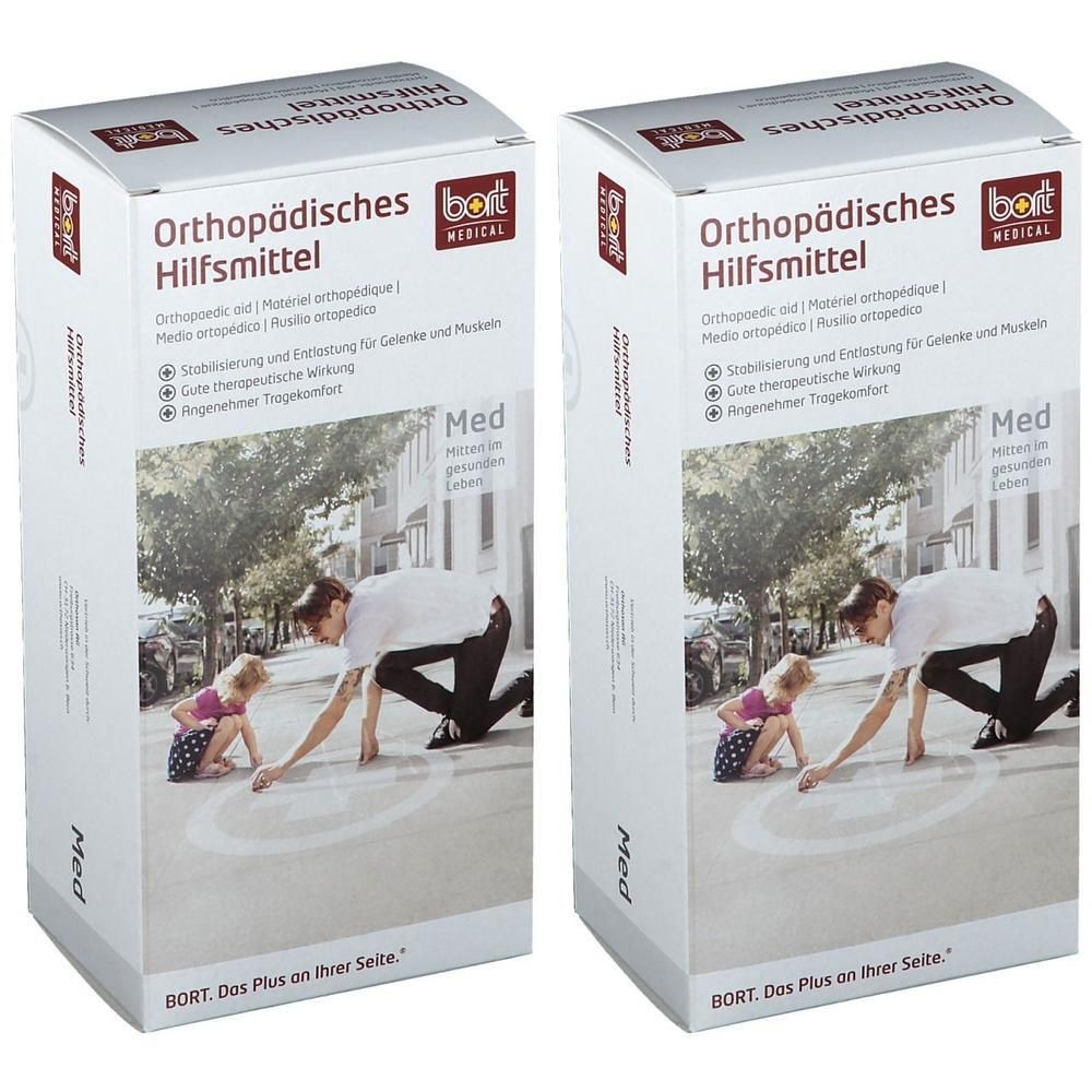 Bort Soft Daumenschiene lang S schwarz 2x 2x1 St Bandage(s)