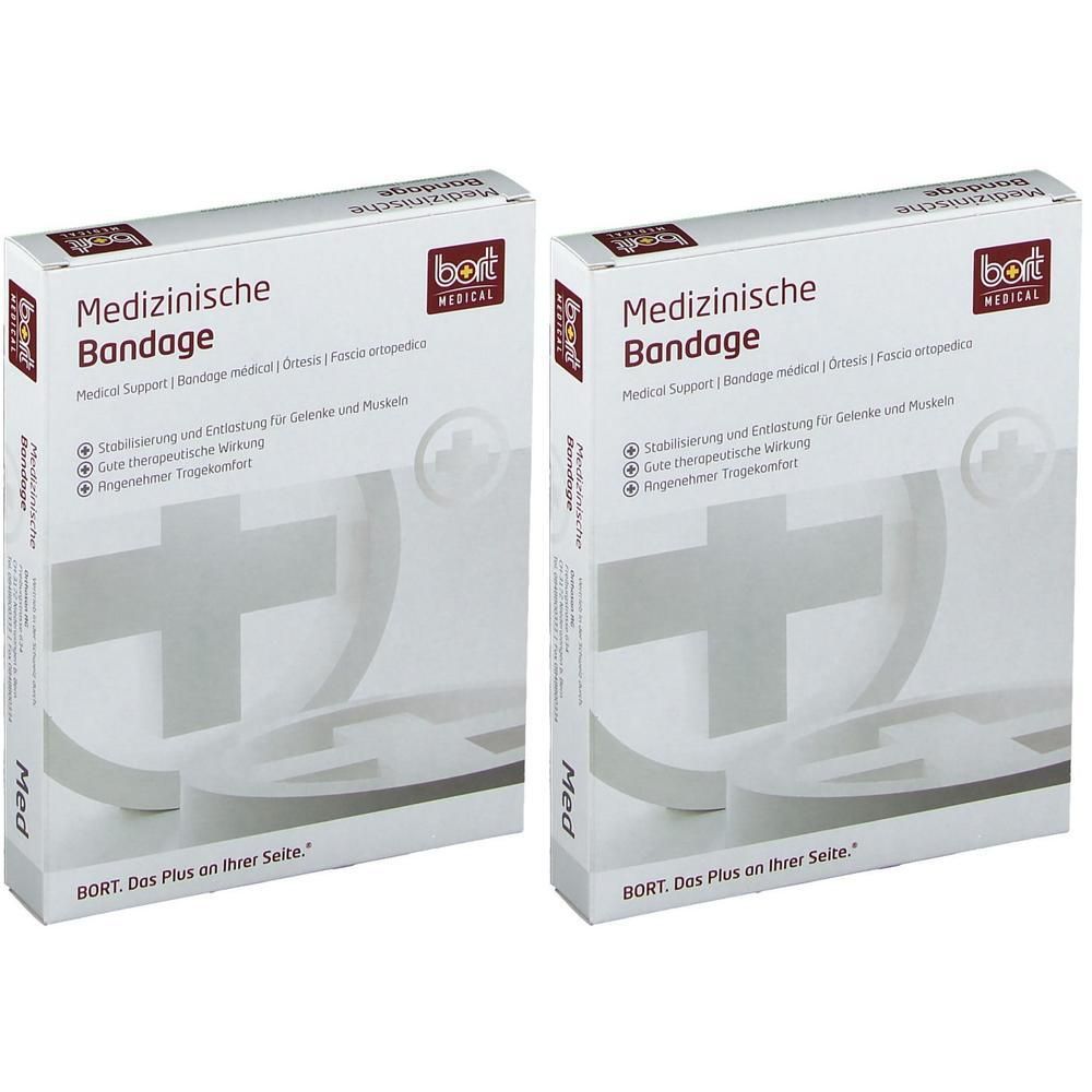 Bort Handgelenkstütze m.eingef.Daumenaussp.L blau 2x 2x1 St Bandage(s)
