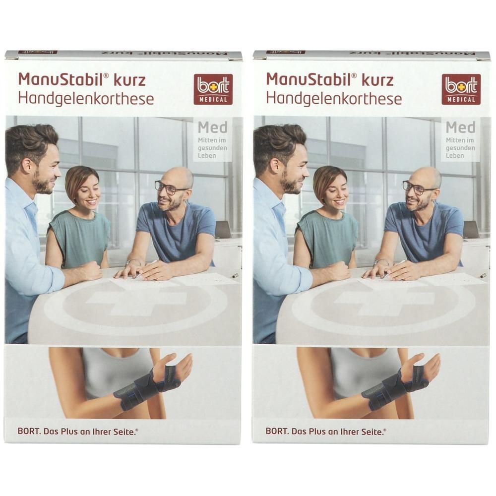 Bort ManuStabil kurz rechts S haut 2x 2x1 St Bandage(s)