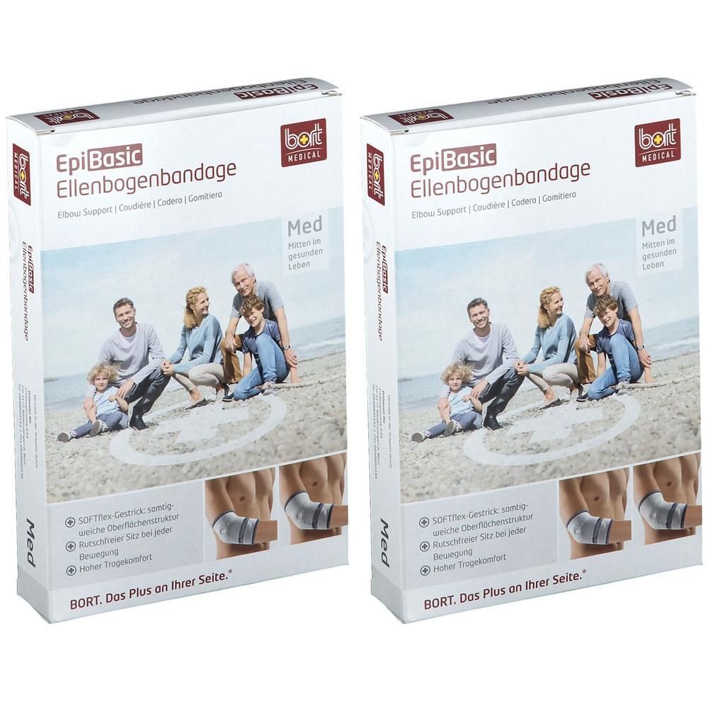 Bort EpiBasic Bandage XXL schwarz 2x 2x1 St Bandage(s)