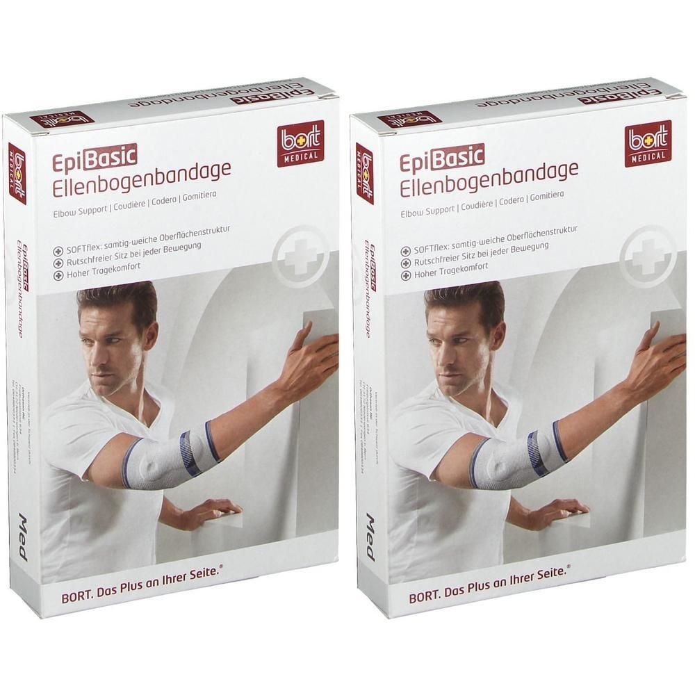 Bort EpiBasic Bandage S silber 2x 2x1 St Bandage(s)