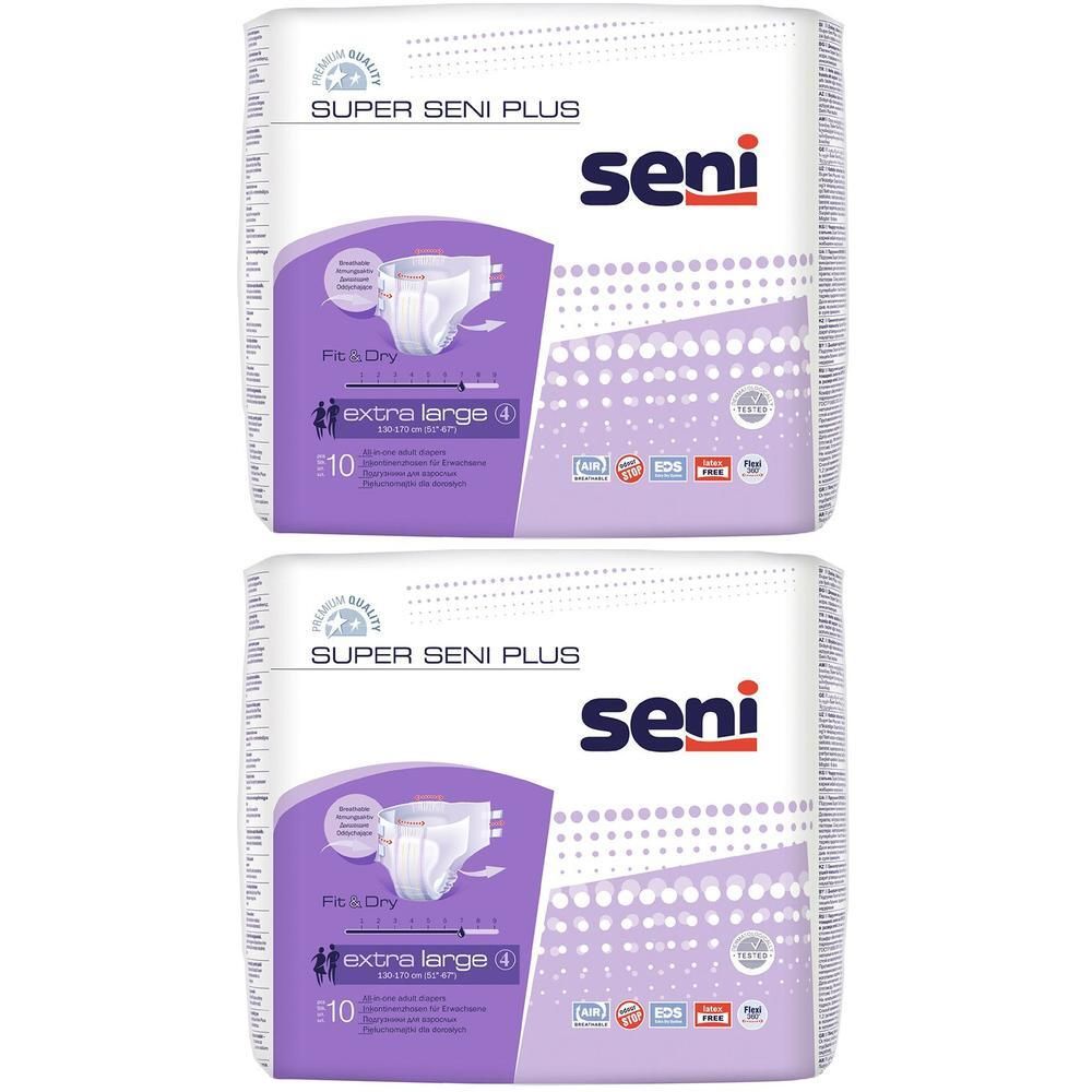 Seni Super Plus Inkontinenzslip XL 2x 2x10 St