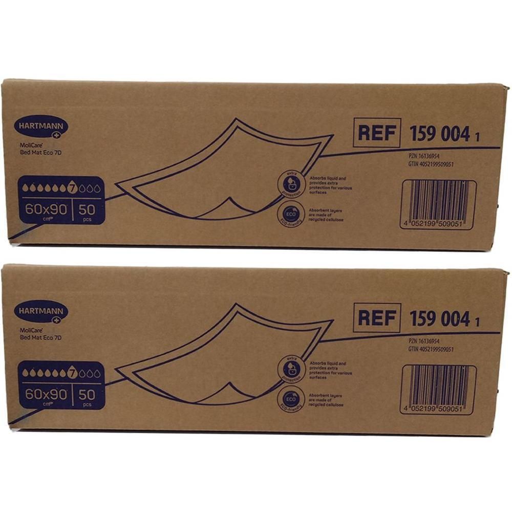 Molicare Bed Mat Eco 7 Tropfen 60x90 cm 2x 2x50 St