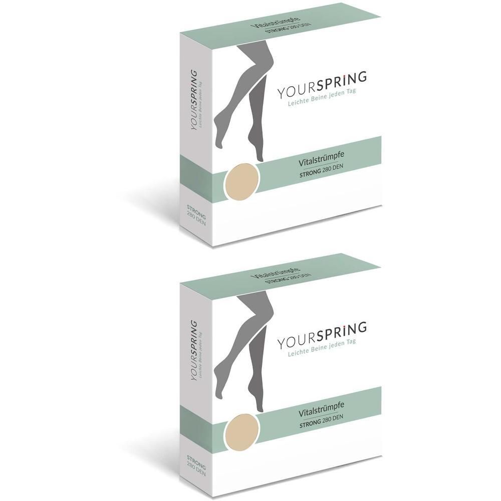Yourspring strong transparent 280den AD 38/39 nuss 2x 2x2 St