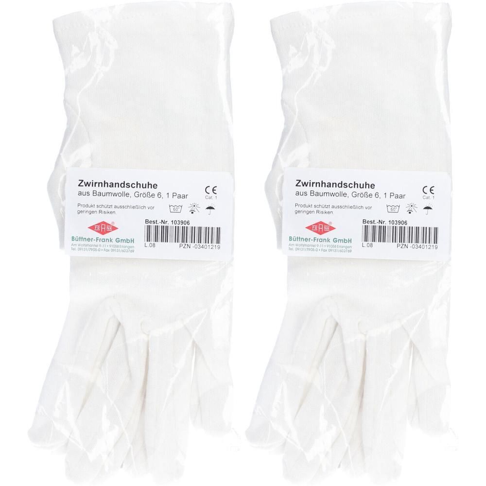 Handschuhe OP Baumwolle Gr.6 2x 2x2 St