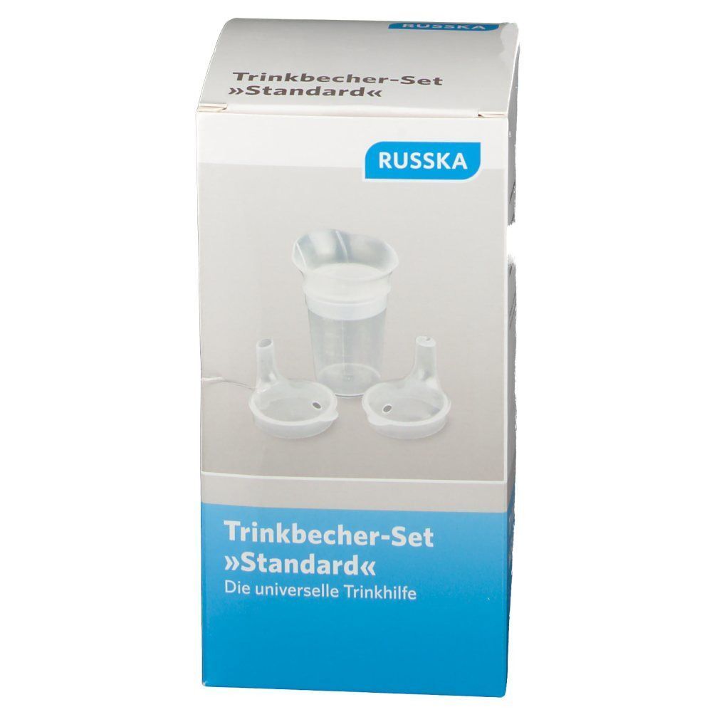 Trinkbecher-Set "Standard" von RUSSKA mit zwei Aufsätzen.