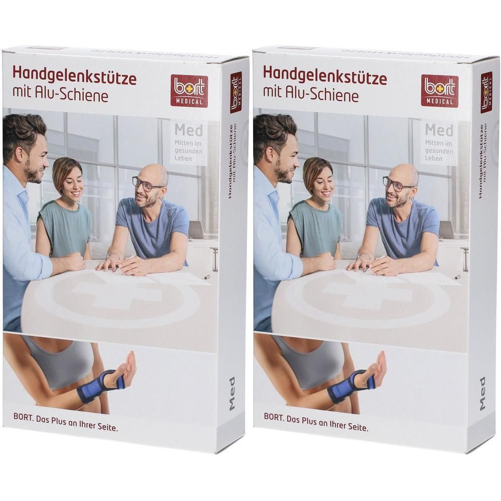 Bort Handgelenkstütze m.Aluschiene re.XS haut 2x 2x1 St Bandage(s)