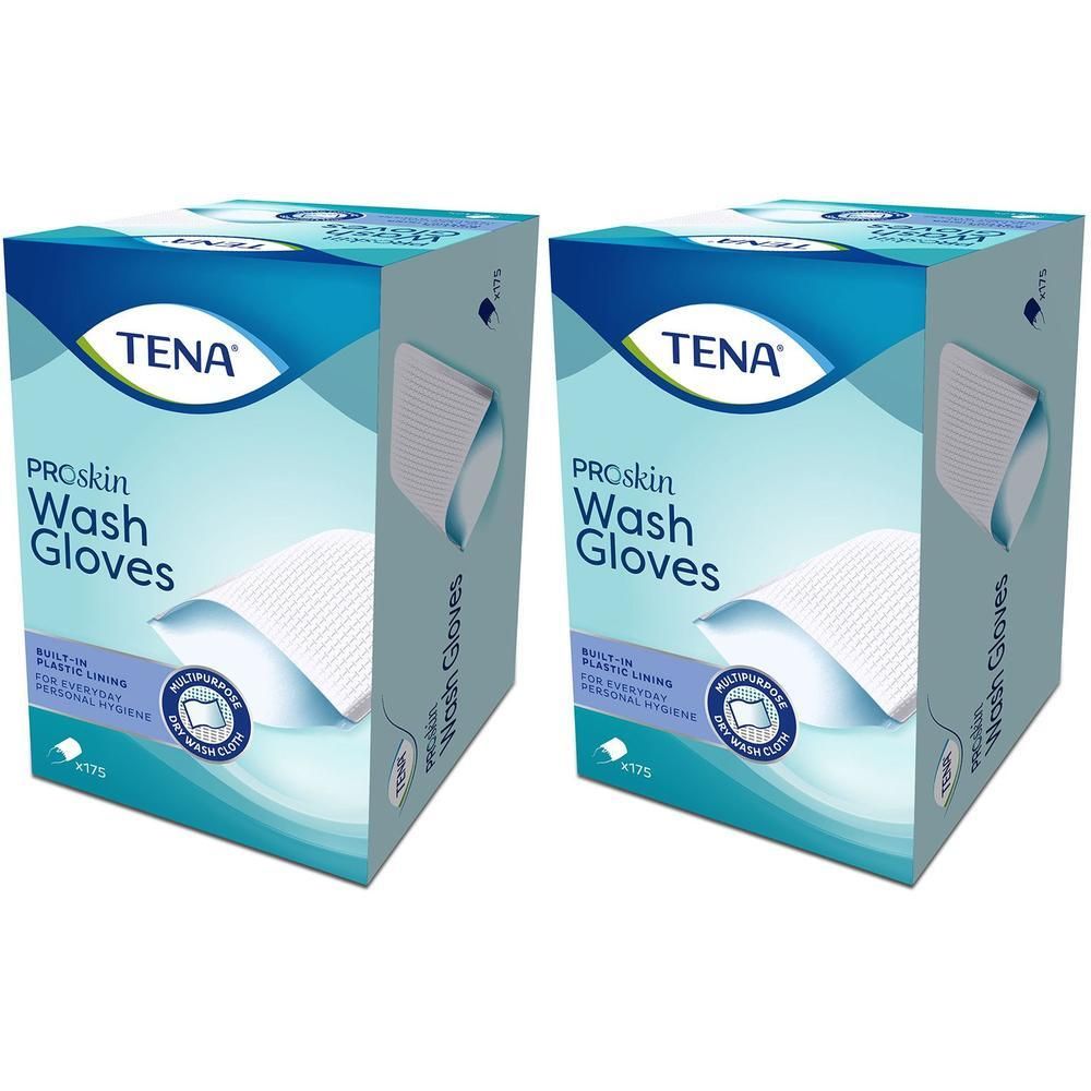 Tena Wash Glove with plastic Lining 2x 2x175 St Handschuhe