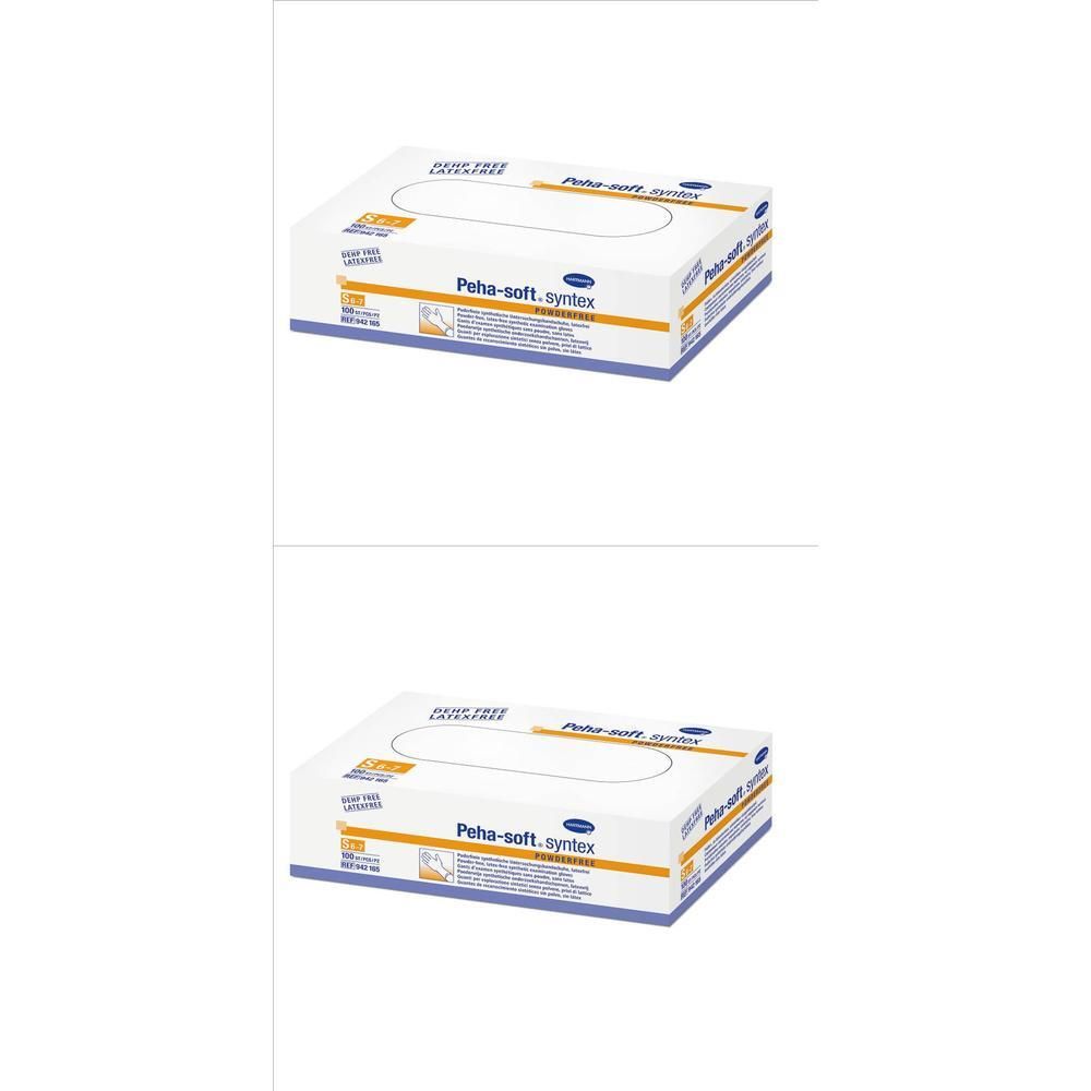 Peha-Soft Syntex Unters.Handsch.unste.pud.frei S 2x 2x100 St Handschuhe